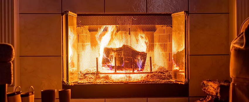 Mendota Hearth Landscape Fireplace Installation in Newton, Iowa